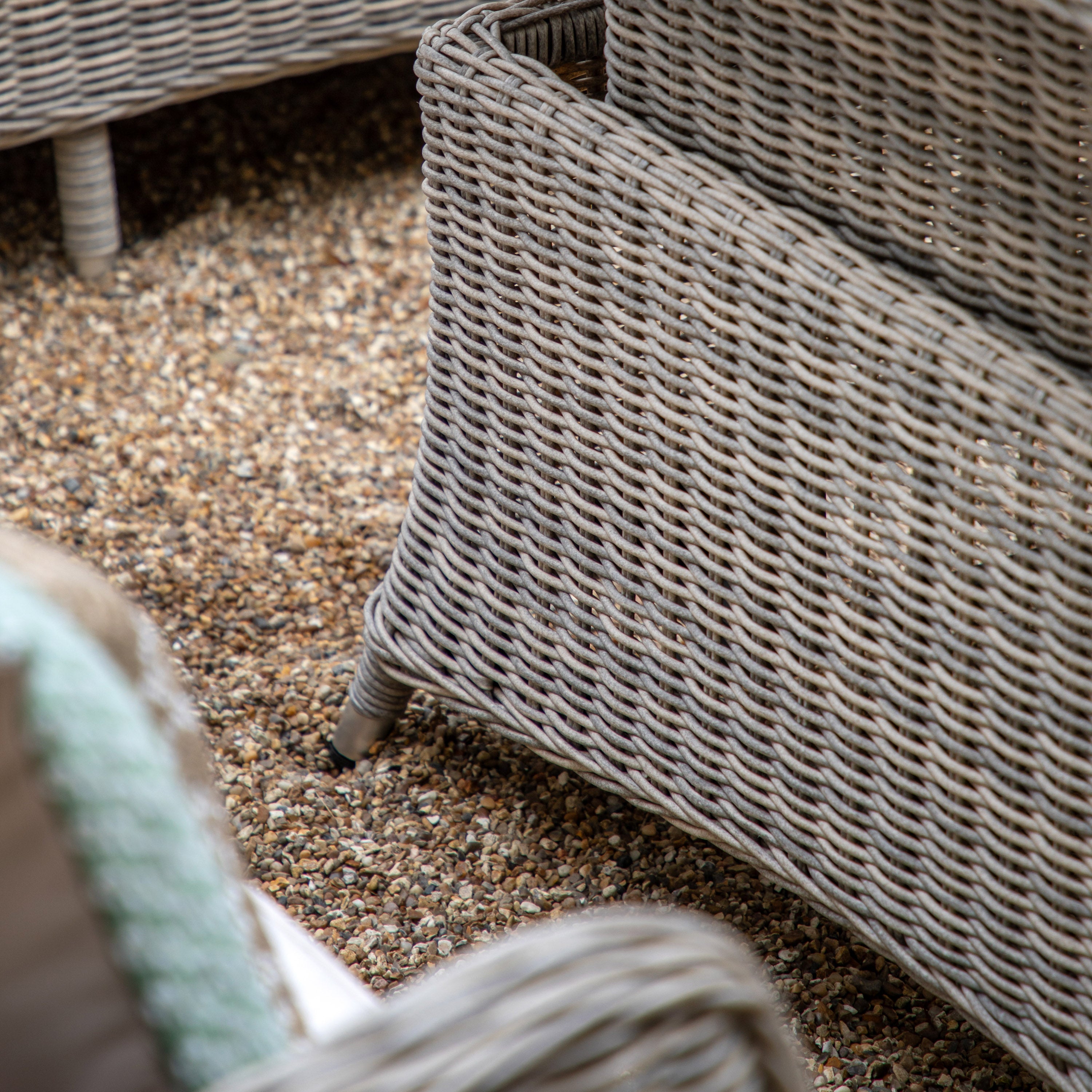 Romney Grey Rattan Outdoor Corner Dining Set With Rising Table